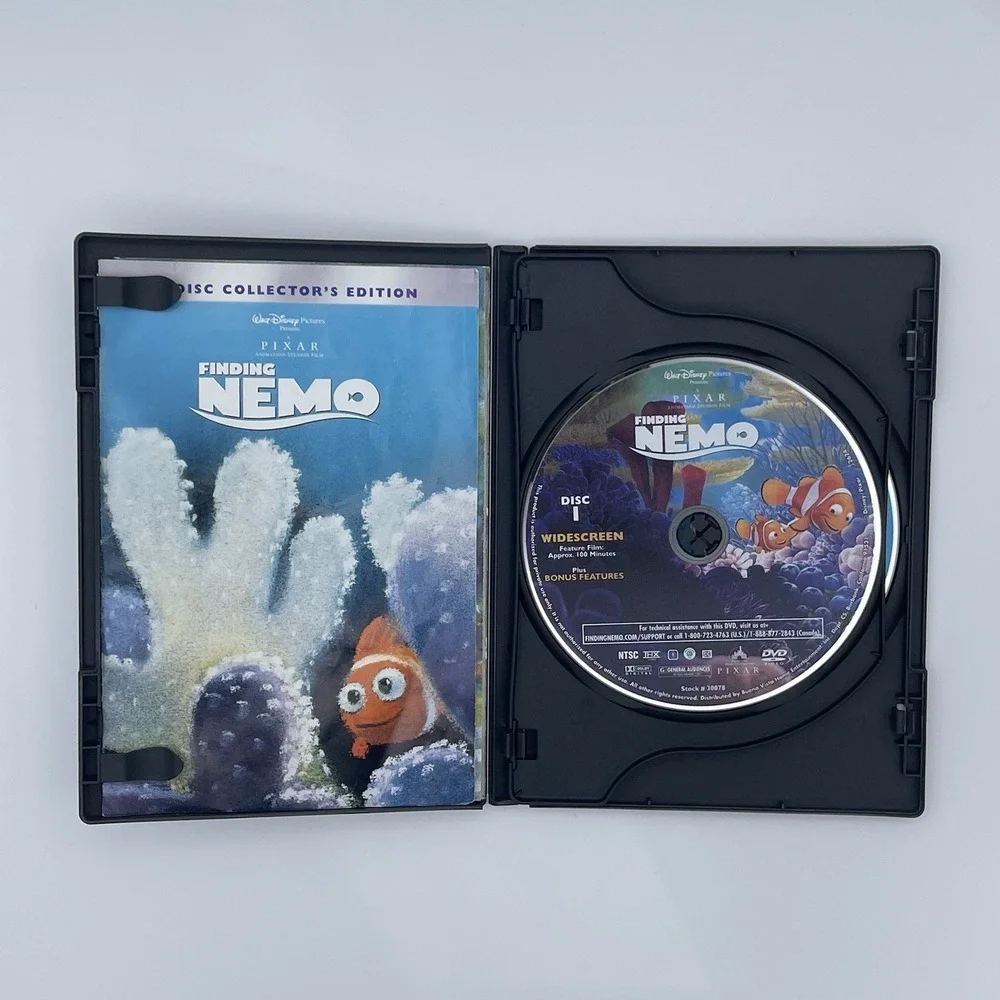 Finding Nemo Bundle DVD 2-Disc Set + Look & Find Book + Mini Figure Disney Pixar